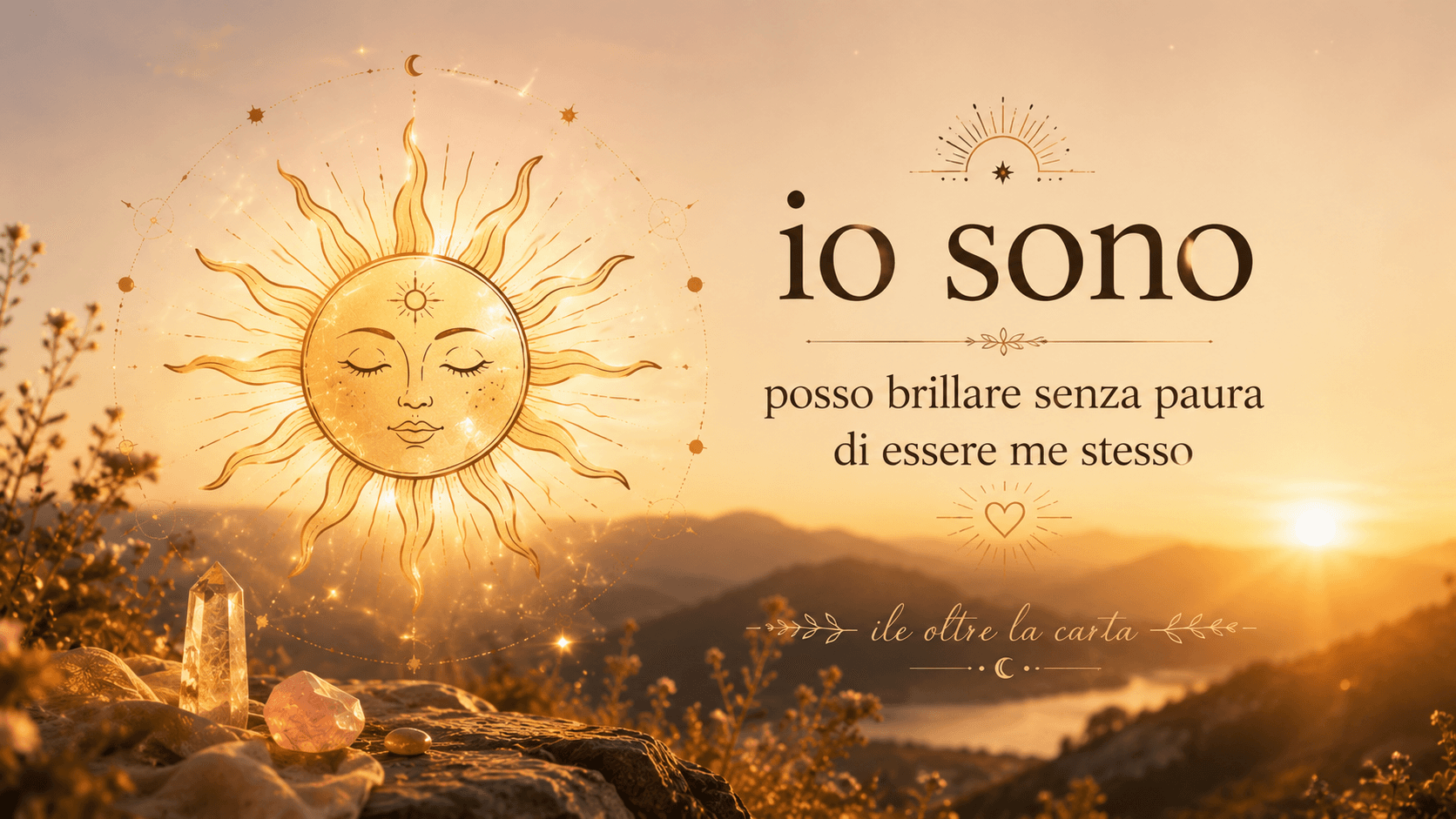 Il sole, colui che ti ricorda chi sei. "Io sono"