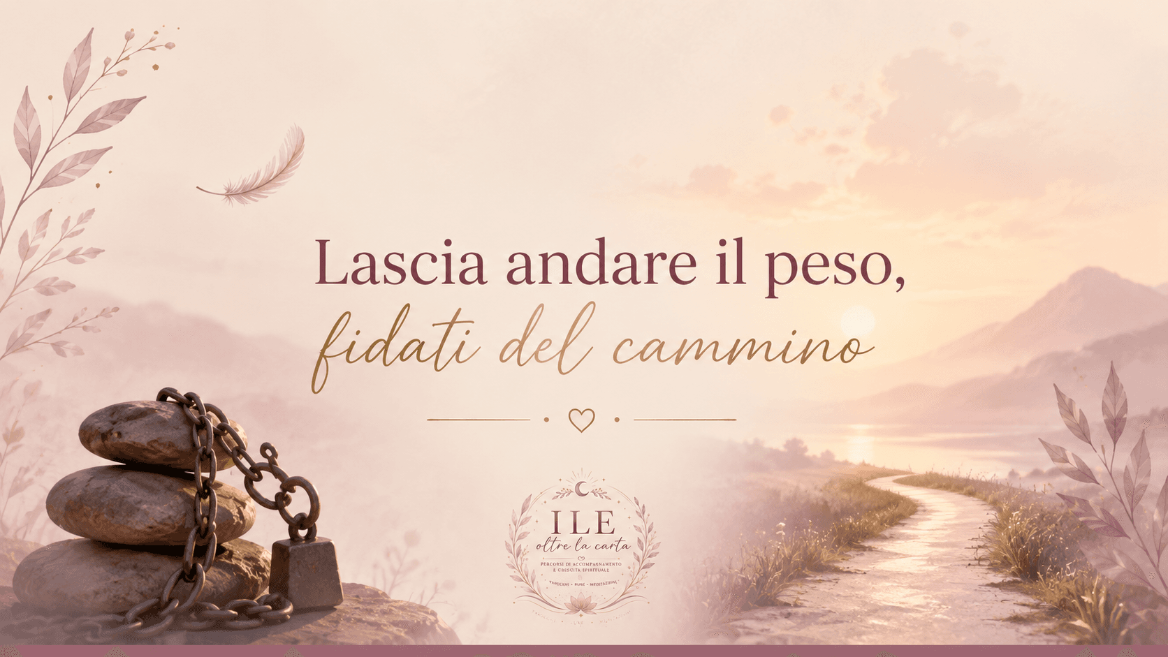Lascia andare il peso, fidati del cammino.